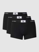 Calvin Klein Underwear Trunks mit Label-Detail im 3er-Pack in Black, G...