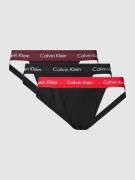 Calvin Klein Underwear String mit Label-Bund im 3er-Pack in Rot, Größe...
