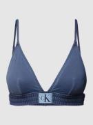 Calvin Klein Underwear Bikini-Oberteil mit Label-Patch in Hellblau, Gr...
