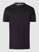CK Calvin Klein Regular Fit Poloshirt mit Stehkragen in Black, Größe M