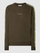 CK Calvin Klein Sweatshirt aus Bio-Baumwolle in Oliv, Größe L