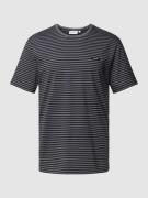 CK Calvin Klein T-Shirt mit Streifenmuster in Mittelgrau, Größe S