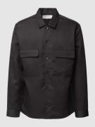 CK Calvin Klein Hemdjacke mit Umlegekragen in Black, Größe S