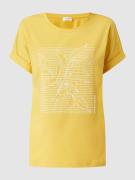 Gerry Weber T-Shirt aus Modalmischung in Dunkelgelb, Größe 38