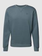 G-Star Raw Sweatshirt mit Logo-Stitching Modell 'Premium' in Helltuerk...