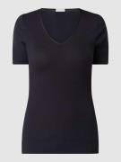 Hanro T-Shirt aus Baumwolle Modell 'Cotton Seamless' in Black, Größe X...
