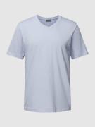 Hanro T-Shirt mit V-Ausschnitt in Flieder, Größe M