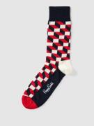 Happy Socks Socken mit Allover-Muster Modell 'FILLED OPTIC' in Rot, Gr...