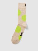 Happy Socks Socken mit Allover-Muster Modell 'Jumbo Dot' in Beige, Grö...