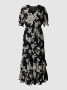 Lauren Ralph Lauren Blusenkleid mit Allover-Muster in Black, Größe 34