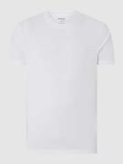 SELECTED HOMME T-Shirt mit geripptem Rundhalsausschnitt Modell 'RELAXC...