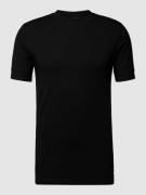 Drykorn T-Shirt mit geripptem Rundhalsausschnitt Modell 'ANTON' in Bla...