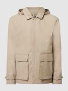 Esprit Collection Jacke mit abnehmbarer Kapuze in Beige, Größe 50