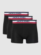 Jack & Jones Trunks mit elastischem Logo-Bund im 3er-Pack in Black, Gr...