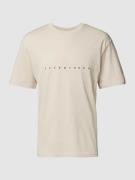 Jack & Jones T-Shirt mit Label-Print Modell 'STAR' in Offwhite, Größe ...