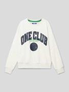 Jack & Jones Oversized Sweatshirt mit Label-Print Modell 'COLE' in Ecr...