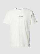 CARLO COLUCCI T-Shirt mit Label-Print in Offwhite, Größe XL