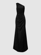 Luxuar Abendkleid mit One-Shoulder-Träger in Black, Größe 48