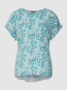 Montego Blusenshirt mit Allover-Muster in Tuerkis, Größe 34