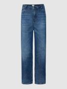 Mustang Tapered Fit Jeans mit Label-Patch Modell 'CHARLOTTE' in Blau, ...