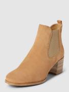 Tamaris Chelsea Boots mit Blockabsatz in Camel, Größe 41