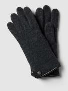 Roeckl Handschuhe aus Schurwolle Modell 'WALK' in Anthrazit, Größe 7,5