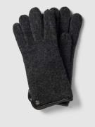 Roeckl Handschuhe mit Applikation Modell 'WALKHANDSCHUH' in Anthrazit,...