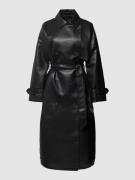 Vero Moda Trenchcoat in Leder-Optik Modell 'AMALIE' in Black, Größe L