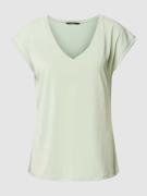 Vero Moda T-Shirt mit V-Ausschnitt Modell 'FILLI' in Schilf, Größe S