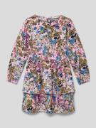 Only Kleid mit Allover-Muster Modell 'NINA' in Flieder, Größe 128