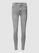 Only Skinny Fit Jeans im Used-Look Modell 'POWER' in Mittelgrau, Größe...