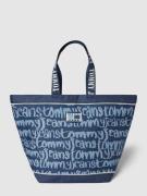 Tommy Jeans Shopper mit Logo-Stitching Modell 'HERITAGE' in Jeansblau,...