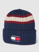 Tommy Jeans Beanie mit Label-Patch Modell 'HERITAGE ARCHIVE' in Marine...
