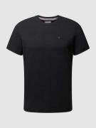 Tommy Jeans T-Shirt in Melange-Optik in Black, Größe L