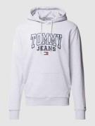 Tommy Jeans Hoodie mit Label-Print Modell 'ENTRY GRAPHIC' in Hellgrau ...
