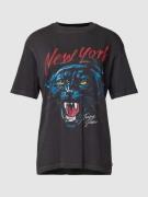 Tommy Jeans T-Shirt mit Motiv-Print in Black, Größe XS
