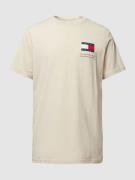Tommy Jeans T-Shirt mit Label-Print in Offwhite, Größe XXL