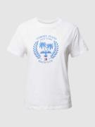 Tommy Jeans T-Shirt mit Motiv-Print in Weiss, Größe XS