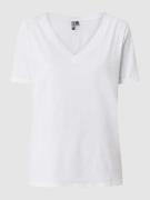 Pieces T-Shirt aus Baumwolle Modell 'Ria' in Weiss, Größe XS