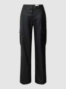 Noisy May Jeans mit Cargotaschen Modell 'YOLANDA' in Black, Größe 27/3...