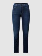 MAC Stone Washed Skinny Fit Jeans in Dunkelblau, Größe 30/27