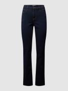 MAC Straight Fit Jeans mit Label-Patch Modell 'Angela' in Dunkelblau, ...