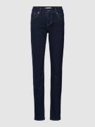 MAC Slim Fit Jeans mit Reißverschlusstasche in Marineblau, Größe 32/28