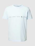Calvin Klein Jeans T-Shirt mit Logo-Print in Hellblau, Größe XS