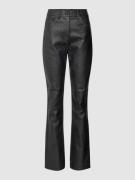 Calvin Klein Jeans Hose in Leder-Optik in Black, Größe XS