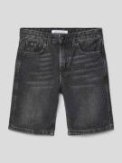 Calvin Klein Jeans Relaxed Fit Jeansshorts im 5-Pocket-Design in Black...