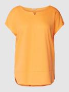 Tom Tailor T-Shirt mit Teilungsnähten in Orange, Größe S