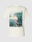 Tom Tailor T-Shirt mit Statement-Print Modell 'photoprint' in Beige, G...