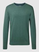 Tom Tailor Strickpullover mit Label-Stitching Modell 'BASIC' in Lind, ...
