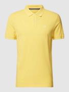 Tom Tailor Regular Fit Poloshirt mit Logo-Stitching in Gelb, Größe S